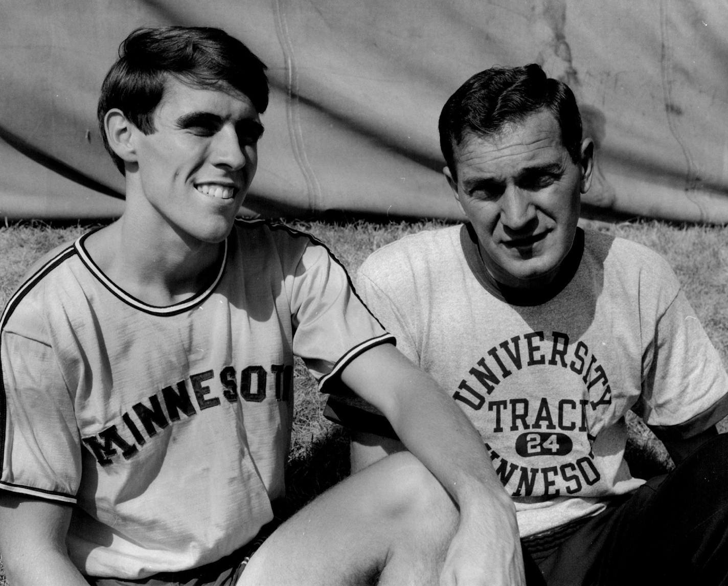 October 3, 1969 Griak was quick to add, however, that the Gophers have the potential also to be a contender. "We don't have a runner like Steve Hoag, yet," Griak said, "but we do have a lot more depth than last year." According to Griak, the top runner in early fall drills has been Anoka sophomore Mike Hanley. Close behind has been captain Pat Kelly, a senior from St. Paul Monroe. October 1, 1969