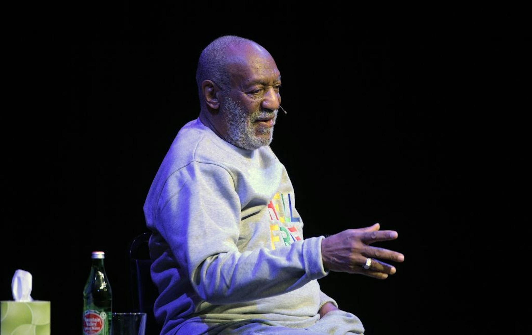 Comedian Bill Cosby performs during a show at the Maxwell C. King Center for the Performing Arts in Melbourne, Fla., Friday, Nov. 21, 2014.