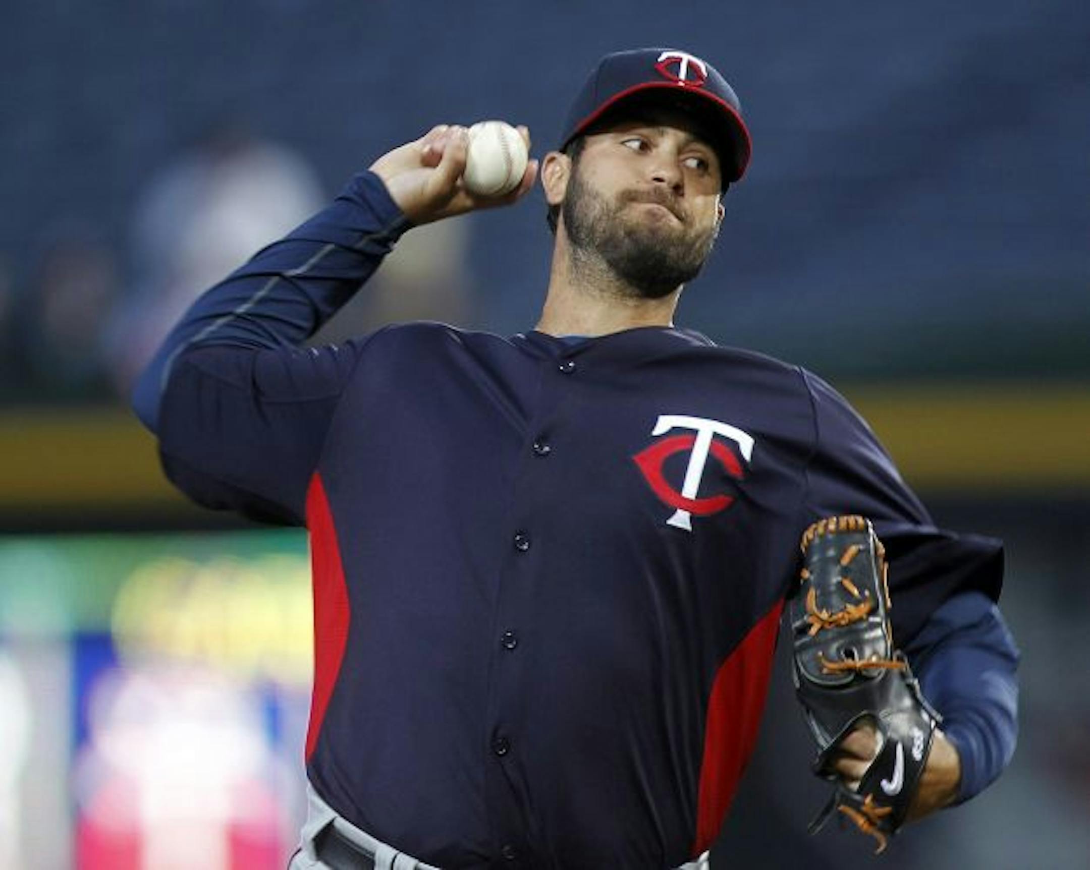 Twins starter Nick Blackburn threw only 30 pitches in four innings against Atlanta on Tuesday night, so he threw 30 more after coming out.