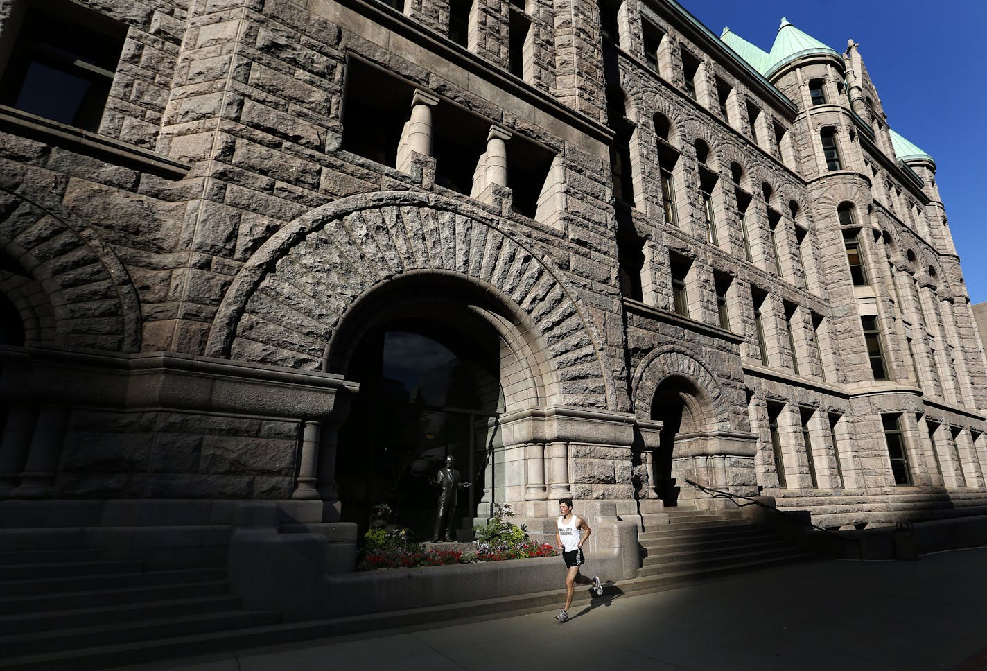 Minneapolis councilman Jacob Frey photographed at Minneapolis City Hall. Frey still runs about 5 days a week. ] CARLOS GONZALEZ cgonzalez@startribune.com - July 23, 2015, Minneapolis, MN, My Outdoor Life profile of Minneapolis councilman Jacob Frey,