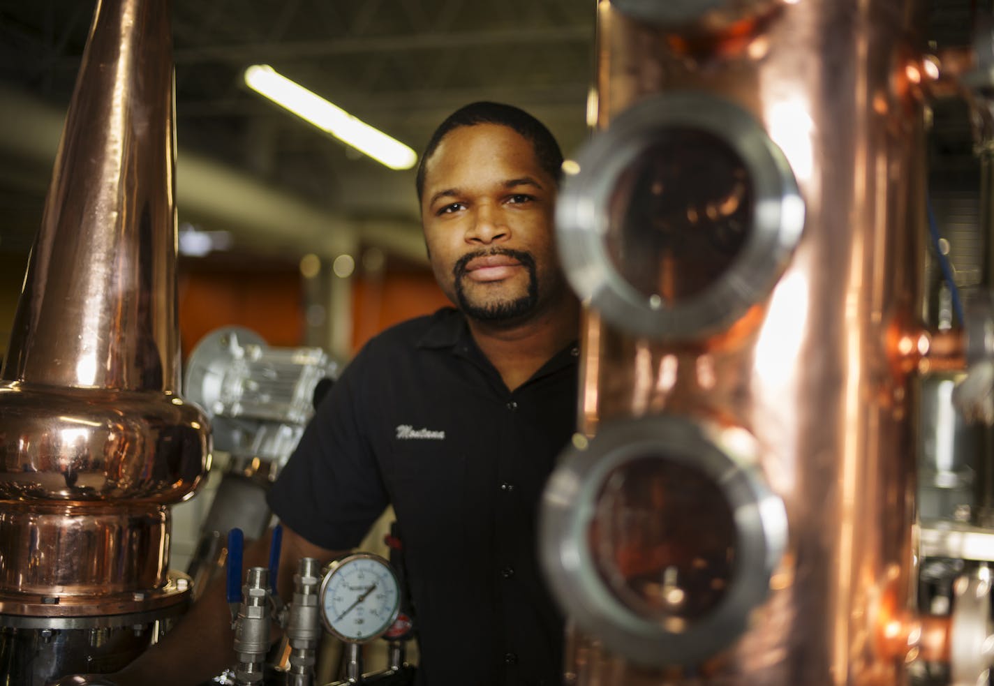 Co-owner Chris Montana of DuNord Craft Spirits is a local distiller of gin and vodka. Whiskey is in the works. The company just got a distilling pot.] Richard Tsong-Taatatarii@startribune.com