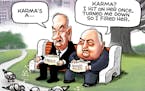 Sack cartoon: Bill O'Reilly and Roger Ailes commiserate