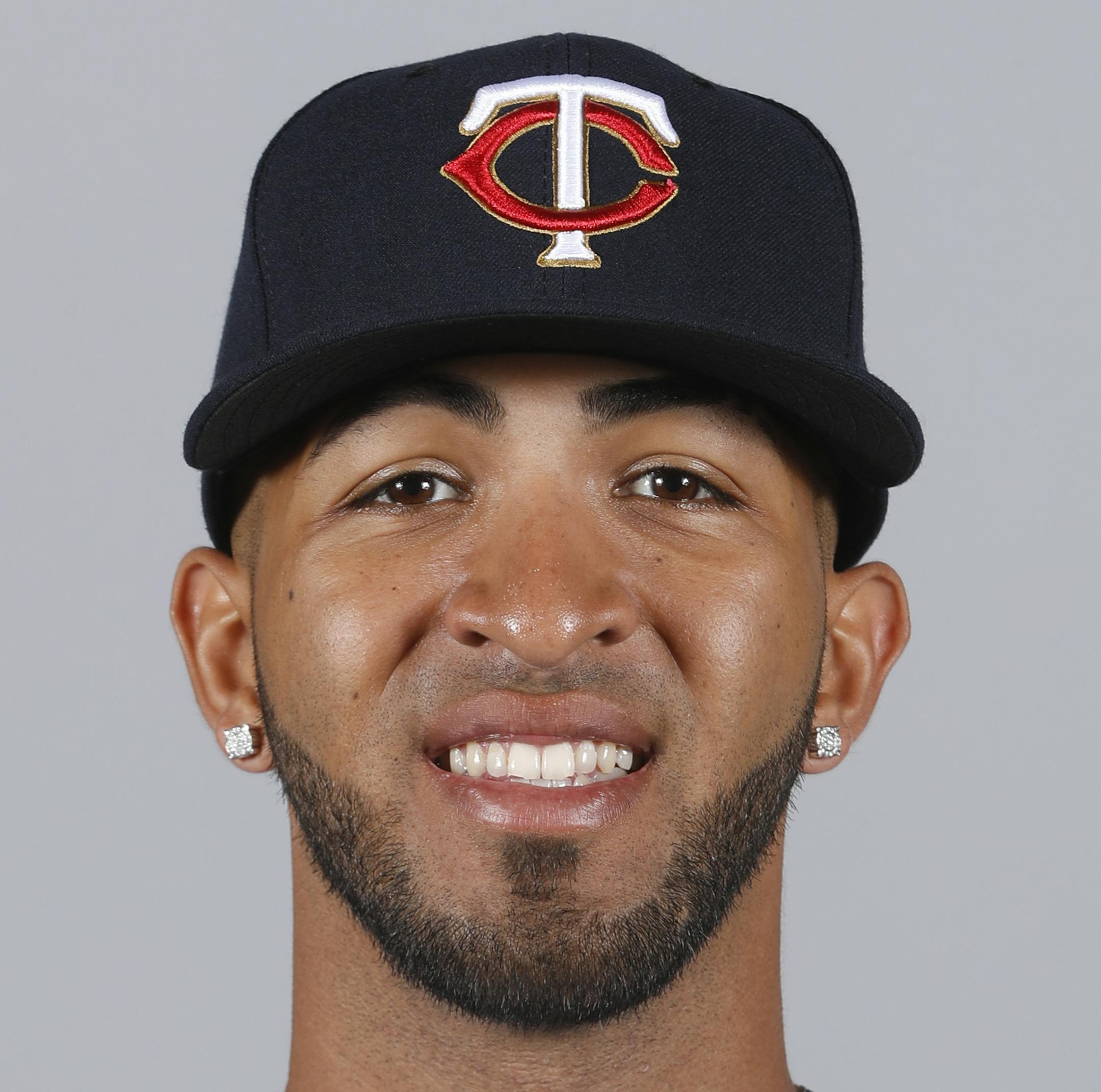This is a 2018 photo of Eddie Rosario of the Minnesota Twins baseball team. This image reflects the 2018 active roster as of Wednesday, Feb. 21, when this image was taken. (AP Photo/John Minchillo) ORG XMIT: FLJM
