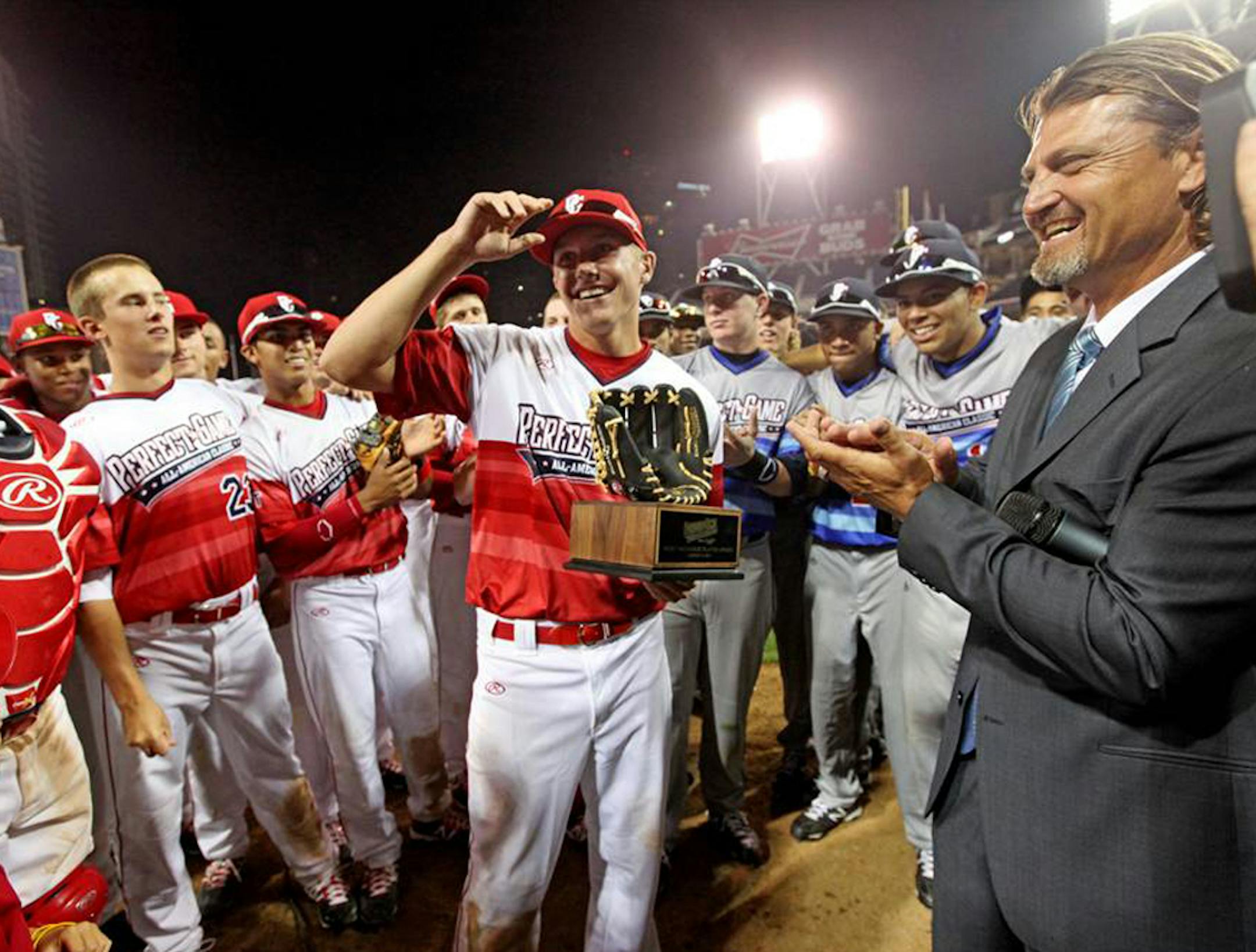 In happier times, Red Wing's Ryan Boldt was named MVP of the All-American Classic on Aug. 11 at Petco Park in San Diego.