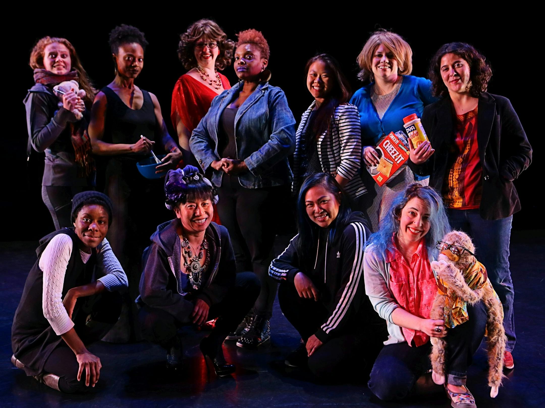 The cast of "The Funny." (Photo by Scott Pakudaitis)