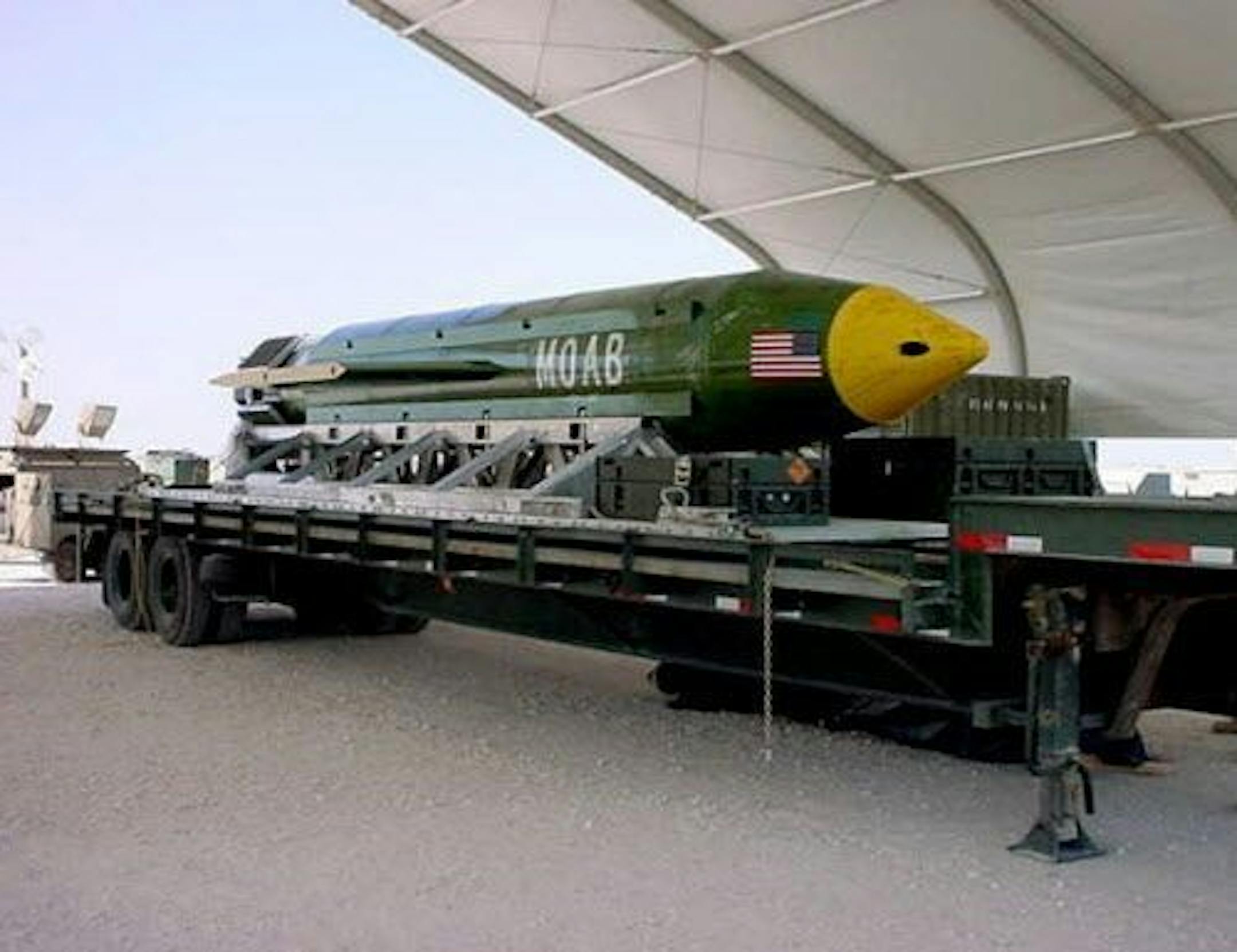Thursday's deployment of the GBU-43, known as the "Mother of All Bombs" with 11 tons of explosives, was the first combat use of the weapon.