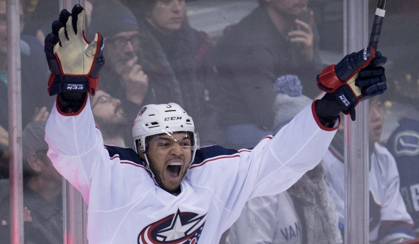 Columbus Blue Jackets defenseman Seth Jones