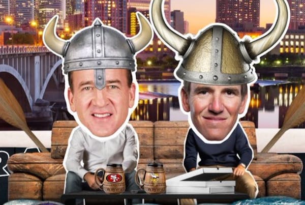 Brothers Peyton and Eli Manning provided an entertaining alternative broadcast for Monday’s Vikings game.