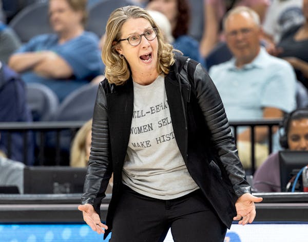 Lynx coach Cheryl Reeve, pictured Aug. 22, didn’t have reasons to be cheerful Wednesday night, when her team lost 90-60 at Connecticut in Game 1 of 