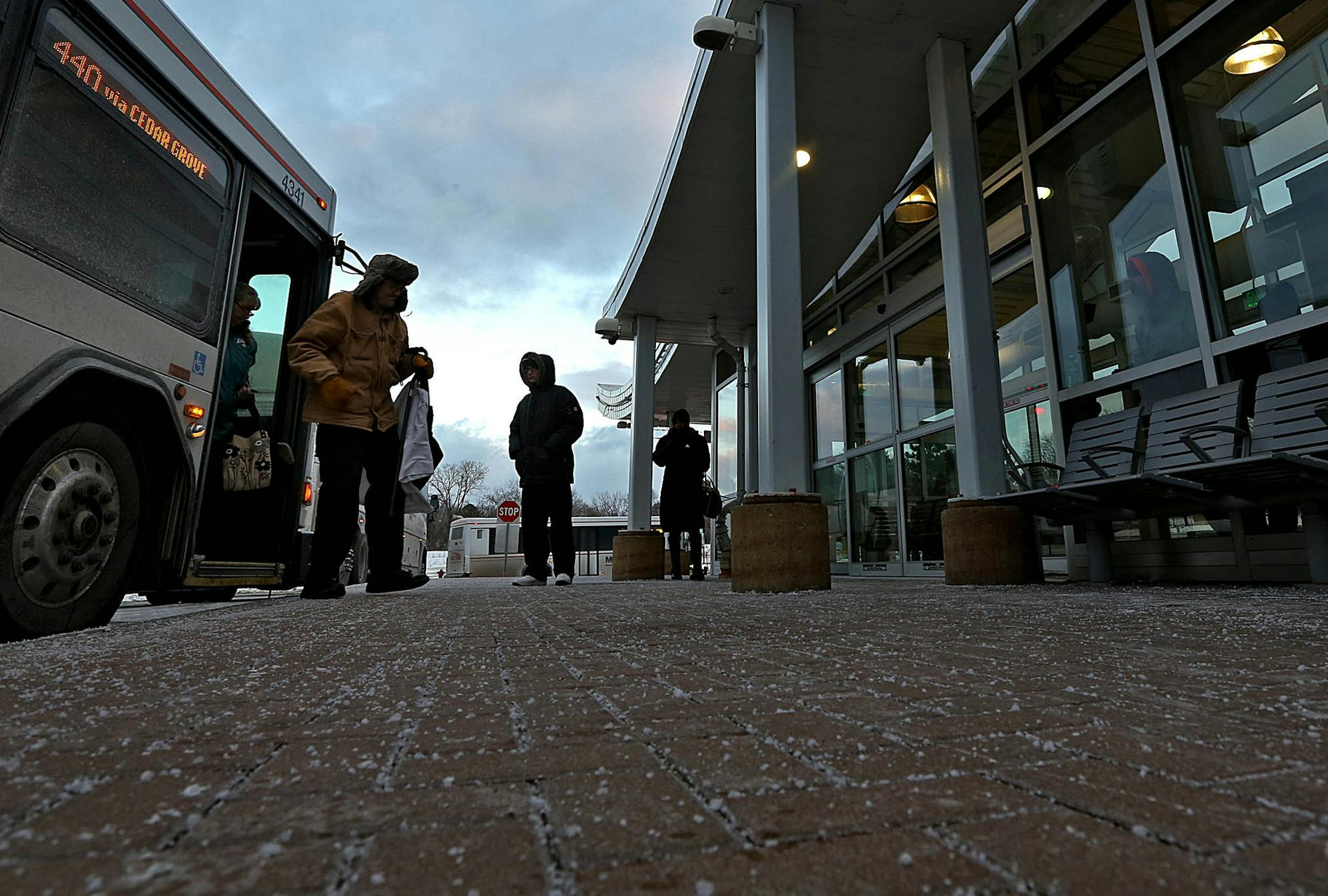 Commuters waited for and boarded busses at the Red Line's Cedar Grove station in Eagan on Wednesday afternoon. ] JIM GEHRZ &#x201a;&#xc4;&#xa2; jgehrz@startribune.com / Eagan and Apple Valley, MN / November 19, 2014 /4:00 PM / BACKGROUND INFORMATION: Minnesota's first-ever bus rapid transit route will get $9.7 million Wednesday to fix a station that has annoyed passengers and hobbled its effort to operate like a low-budget light rail. The Counties Transit Improvement Board will vote to grant fun