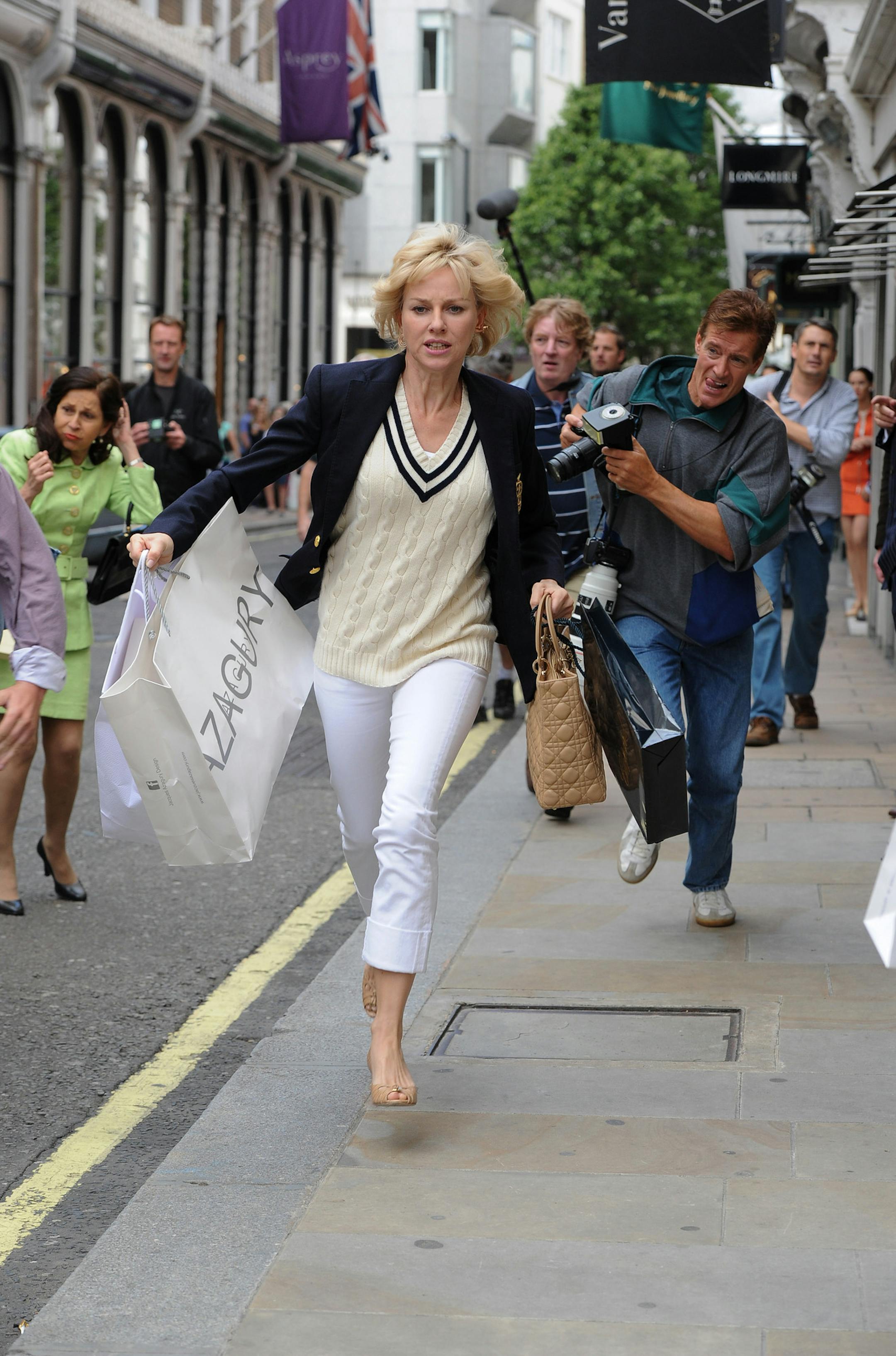 This film image released by Entertainment One Films shows Naomi Watts as Diana, Princess of Wales, in a scene from "Diana." (AP Photo/Entertainment One Films, Laurie Sparham) ORG XMIT: MIN2013110513102834