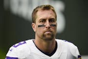 Minnesota Vikings wide receiver Adam Thielen (19) heads to the locker room at halftime during an NFL football game against the Houston Texans, Sunday,