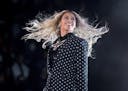 FILE - In this Nov. 4, 2016 file photo, Beyonce performs at a Get Out the Vote concert for Democratic presidential candidate Hillary Clinton in Clevel