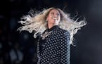 FILE - In this Nov. 4, 2016 file photo, Beyonce performs at a Get Out the Vote concert for Democratic presidential candidate Hillary Clinton in Clevel