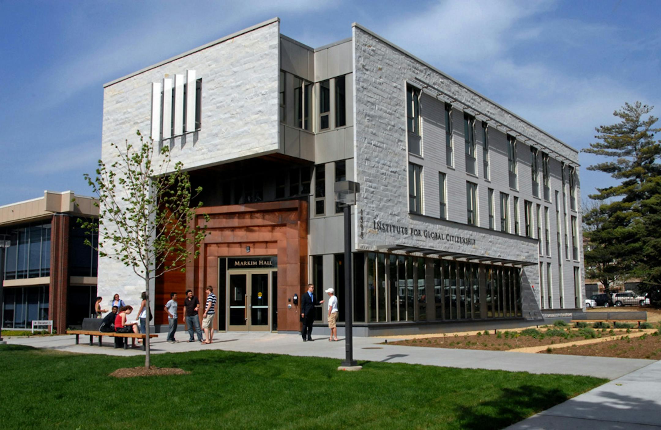 Markim Hall, home of the Institute for Global Citizenship, is only the second facility on a college or university campus in Minnesota and the first in St. Paul to be designed to a LEED-platinum standard.