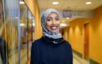 Hilal Ibrahim's hijab creations are attractive and durable for hospital workers.