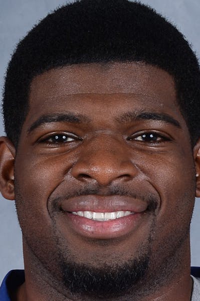 BROSSARD, CANADA - SEPTEMBER 11: P.K. Subban of the Montreal Canadiens poses for his official headshot for the 2013-2014 season on September 11, 2013 