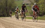 Gravel riders pushed on, taking on the hills and valleys of the Ragnarok 105-mile race in 2012.