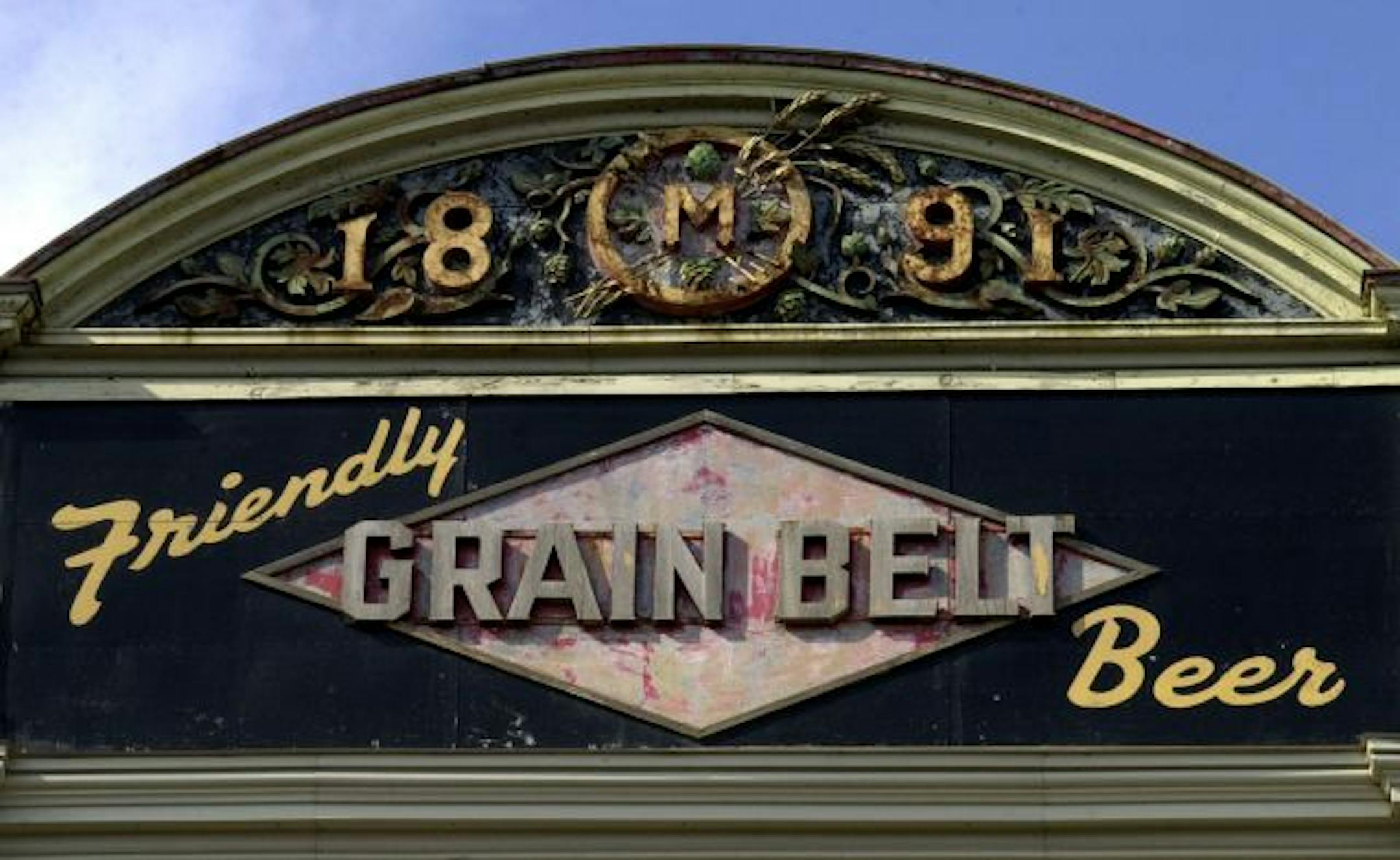 The sign at the old Grain Belt Brewery at 1220 Marshall St. N.E.