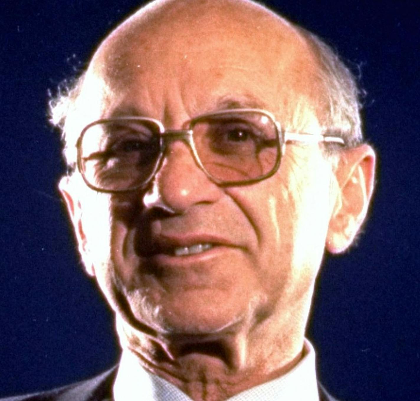 ** FILE ** Dr. Milton Friedman who won the 1976 Nobel Prize for economics poses for a photo in a 1977 file photo. Friedman has died at age 94, a spokesman for the Milton & D. Rose Friedman foundation says. (AP Photo/Eddie Adams, File) ORG XMIT: NYBZ120