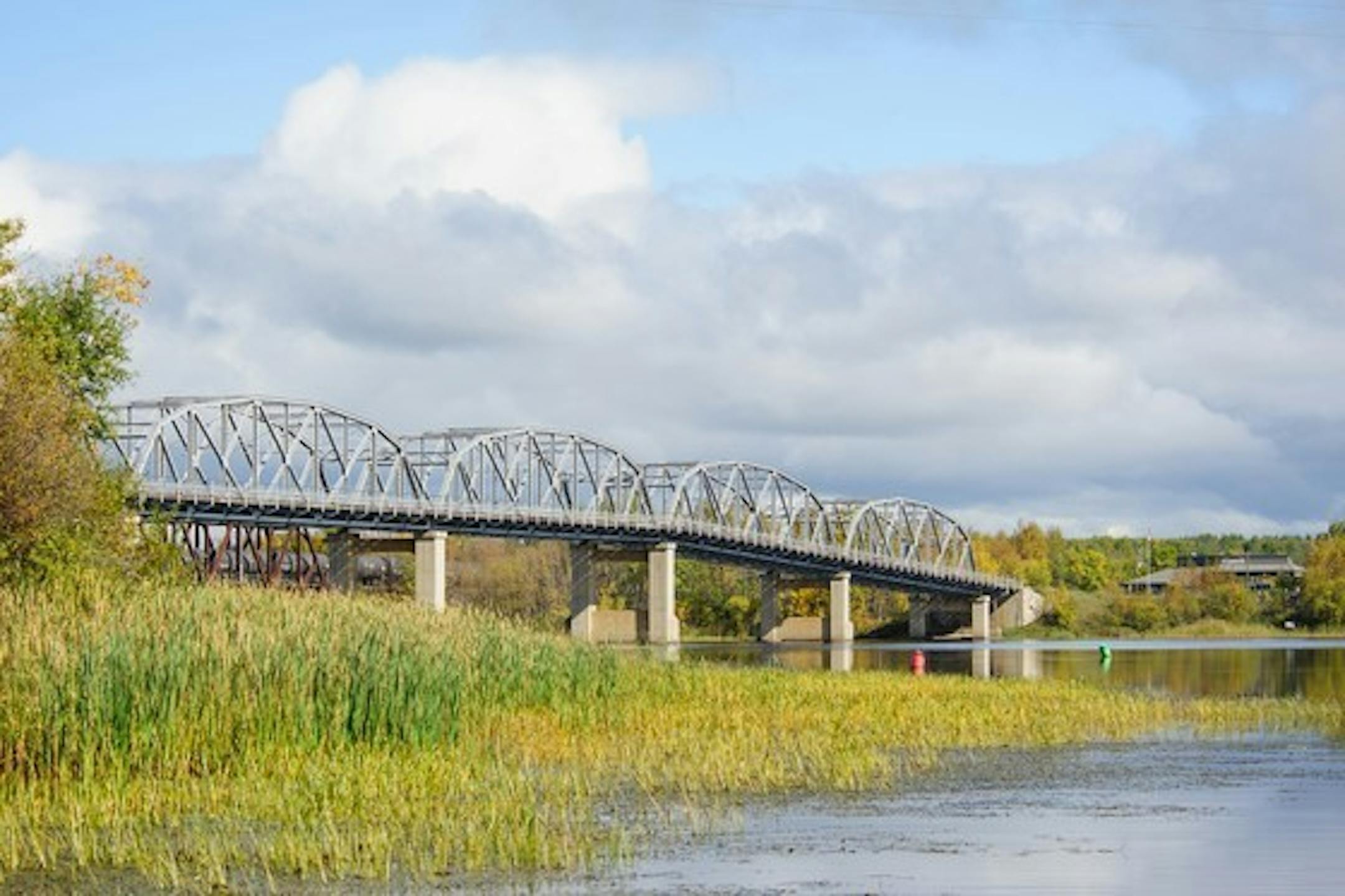 The state of Minnesota is giving away half of this bridge that spans the Rainy River between Baudette and Canada.