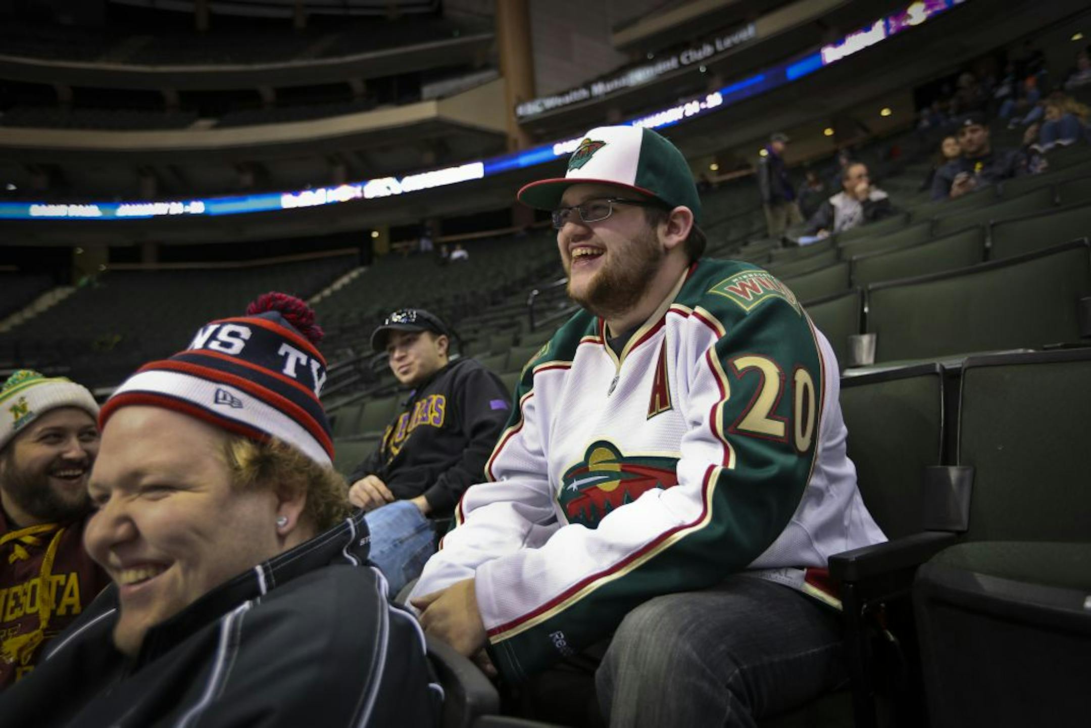 Kelly Raeth of Rosemount stayed up late to follow the NHL lockout negotiations and decided to wear an NHL jersey, for the first time since the lockout began, in celebration.