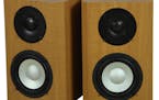 Axiom Audio M2v4 speakers in Russian Maple. (Axiom Audio) ORG XMIT: 1190077