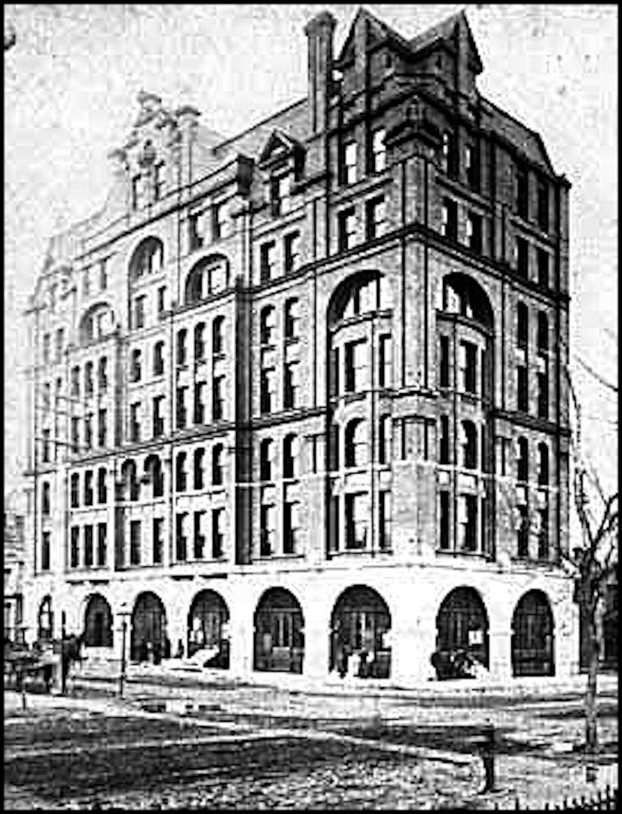 The Tribune Building, Minneapolis, in about 1887