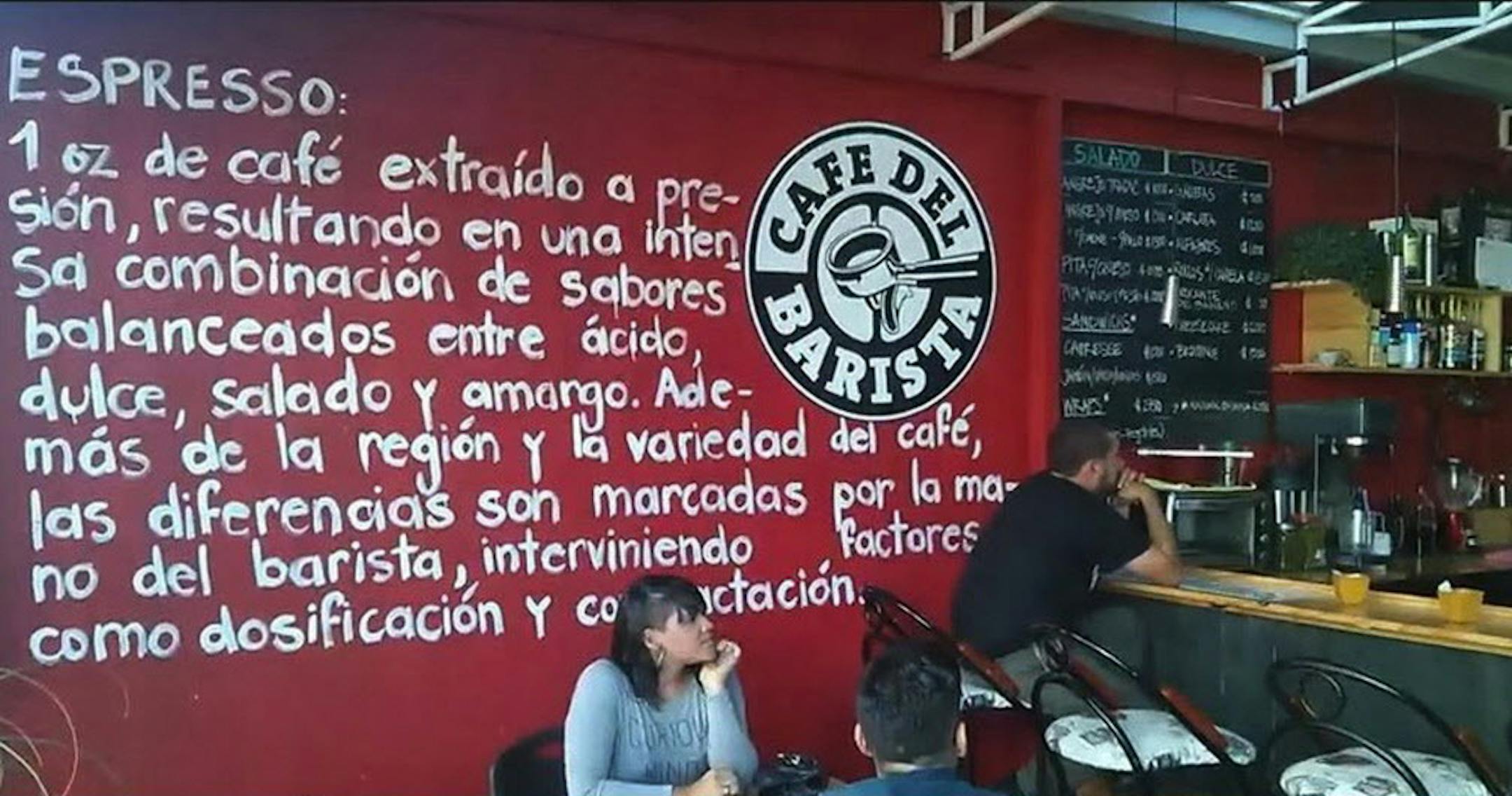 Cafe del Barista, in downtown San Jose, exemplifies a new wave of Costa Rican cafes struggling to fend off Starbucks. (Angel Gonzalez/Seattle Times/MCT) ORG XMIT: 1149099