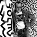 The artist Keith Haring, whose pulsating lines and figures became an inextricable part of New York City life in his brief but intense career, with one