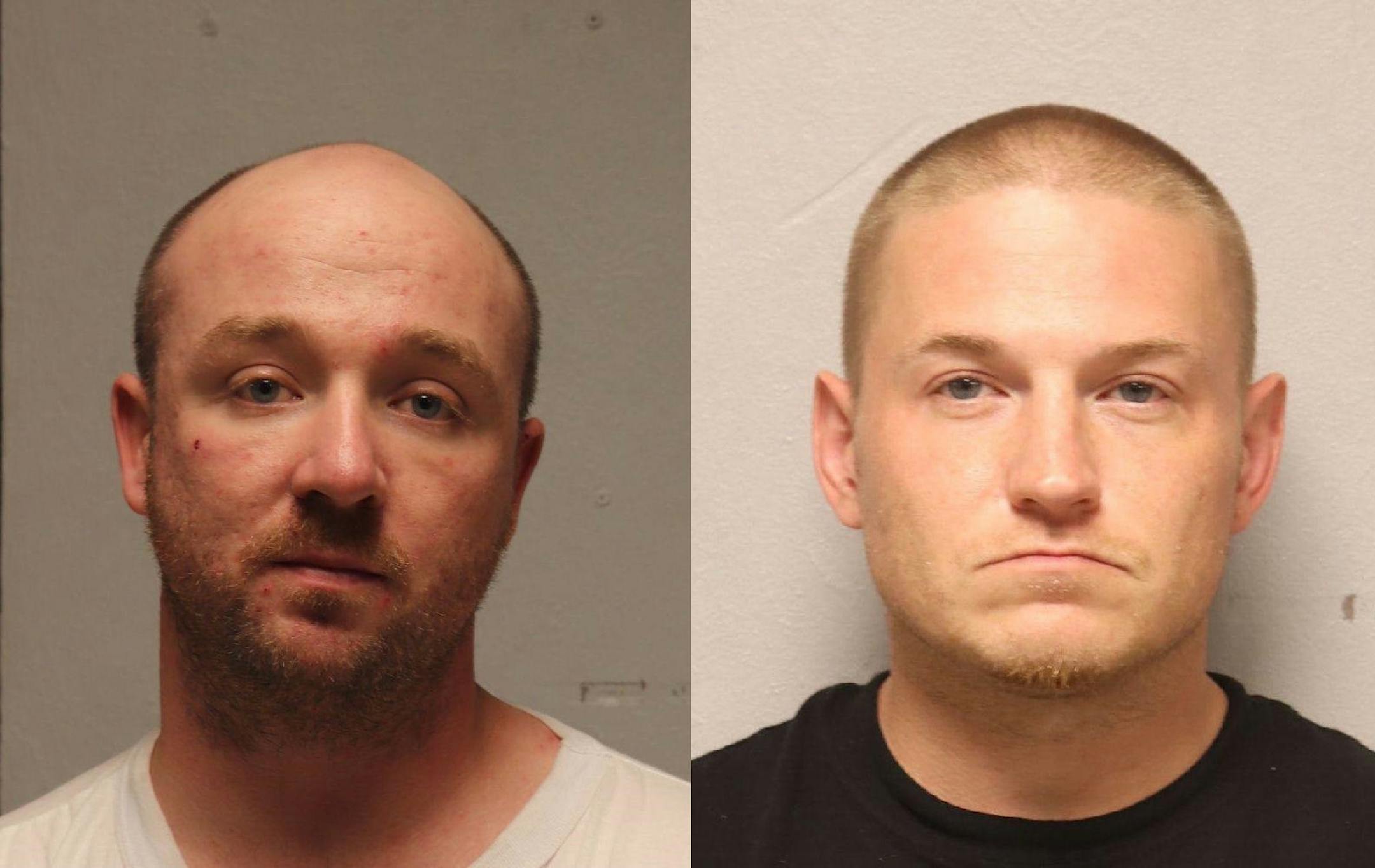 Christopher Boder (left) and James Peterson are charged with aiding and abetting second-degree murder in the killing of Duluth resident Tim Nelson.