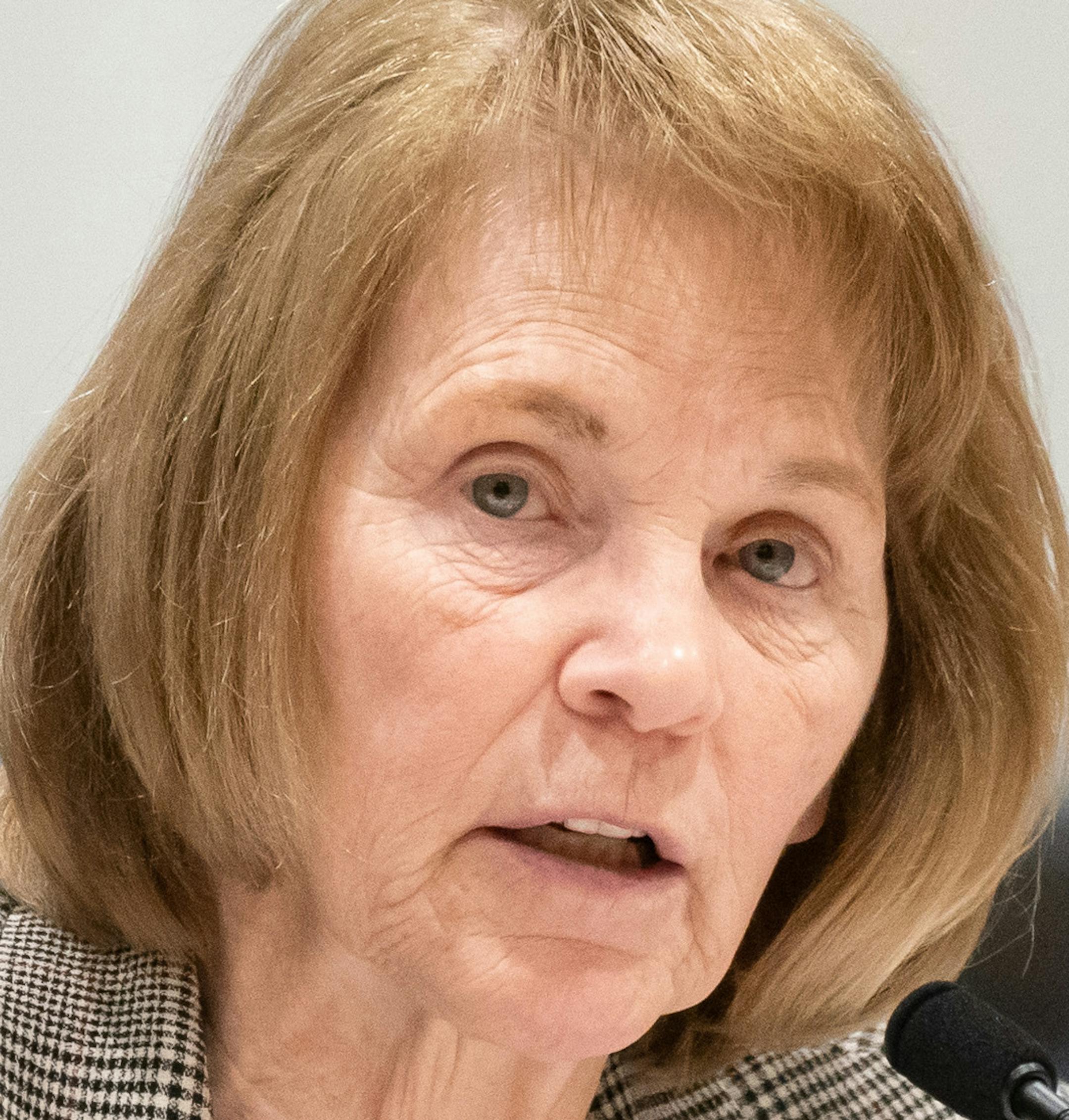 Senator Mary Kiffmeyer, R-Big Lake, spoke about her Omnibus State Government Bill before the Senate Finance Committee. ] GLEN STUBBE • glen.stubbe@startribune.com Tuesday, April 23, 2019 The Minnesota Legislature came back into session today after the Easter/Passover break. With a month out until the end of the session, what are legislators getting done?