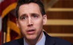 Sen. Josh Hawley, R-Mo., asked questions in December during a Senate Homeland Security and Governmental Affairs Committee hearing to discuss election 