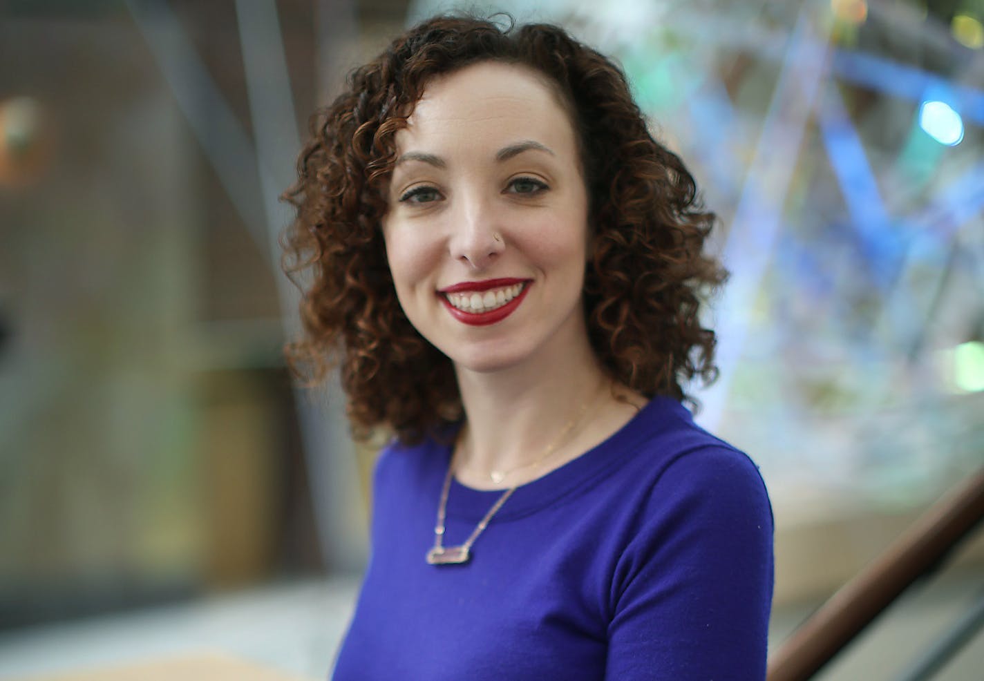 Lauren Mehler Pradhan is director of Grow North MN, a relatively new organization that brings together leaders in the local food industry with food entrepreneurs. Here, Pradhan, stood outside her office at the Carlson School of Management, Friday, February 17, 2017 in Minneapolis, MN. ] ELIZABETH FLORES &#xef; liz.flores@startribune.com