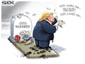 Sack cartoon: Trump, North Korea and Otto Warmbier