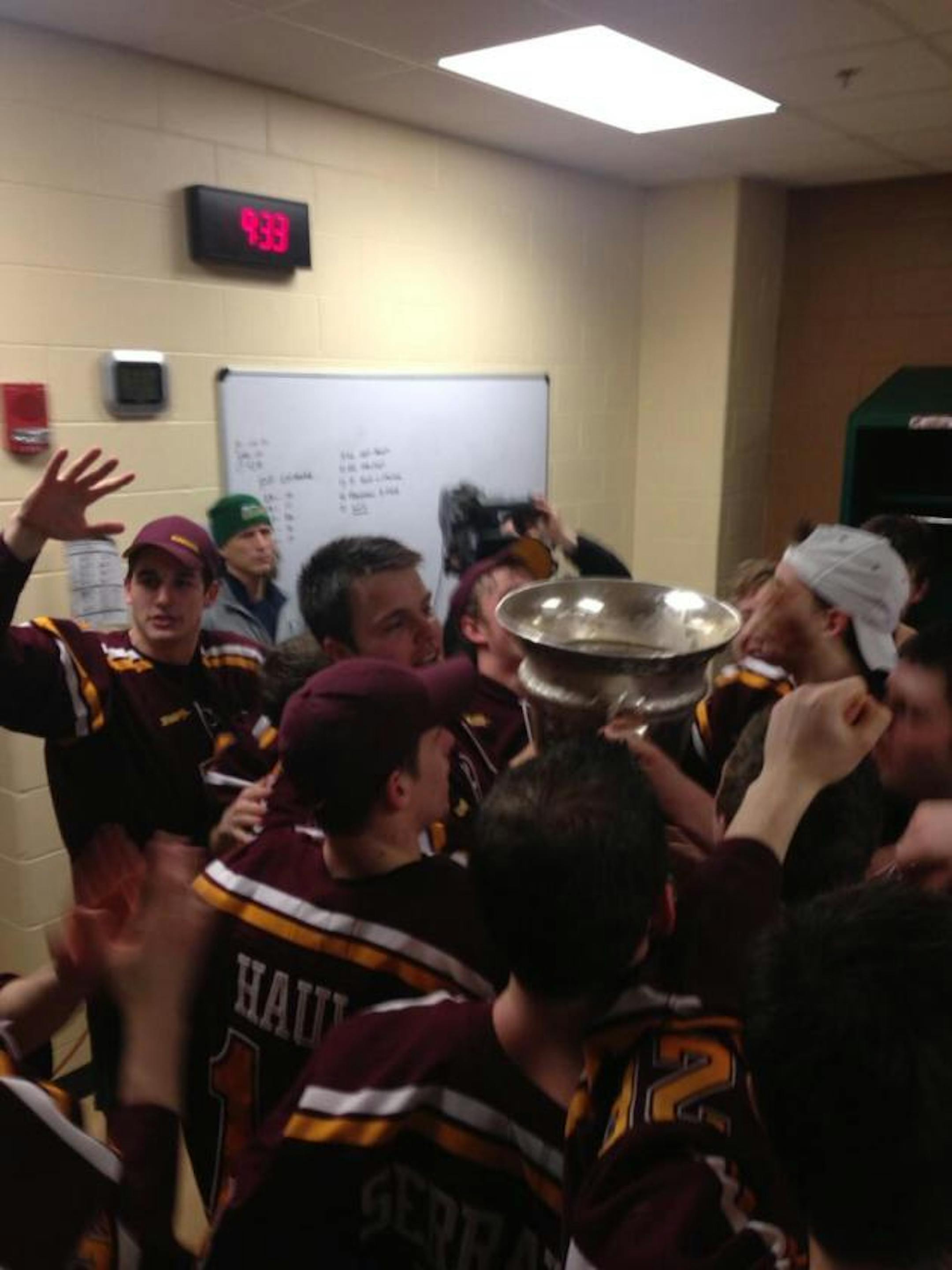 Gophers celebrating/photo courtesy Grant Potulny