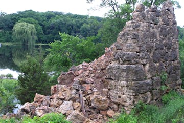 This limstone kiln dating from the 1840s, listed on the National Register of Historic Places and considered an important remnant of early Minnesota in