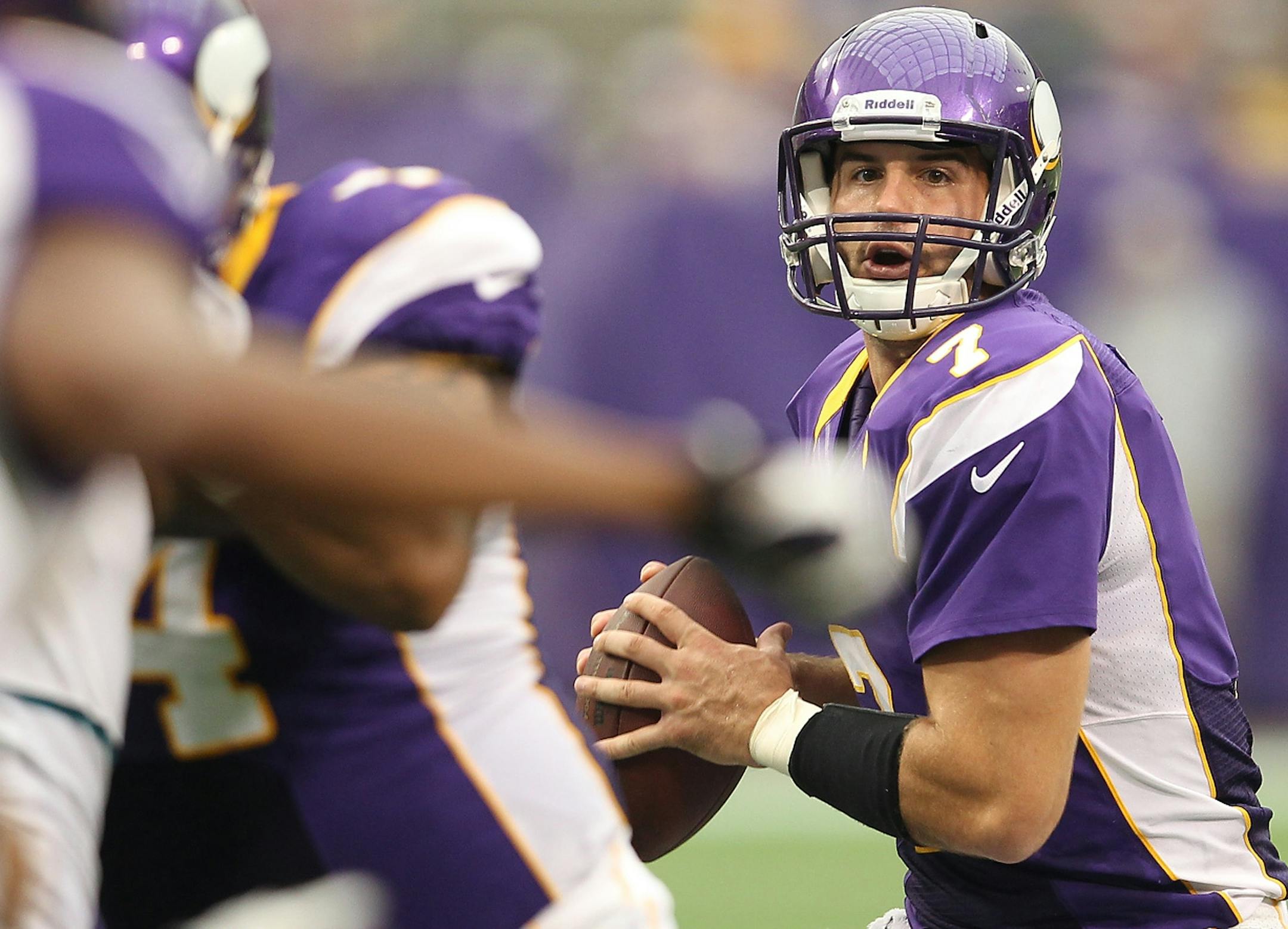 QB Christian Ponder on Sunday showed the kind of leadership and poise the Vikings were looking for when he became a starter.