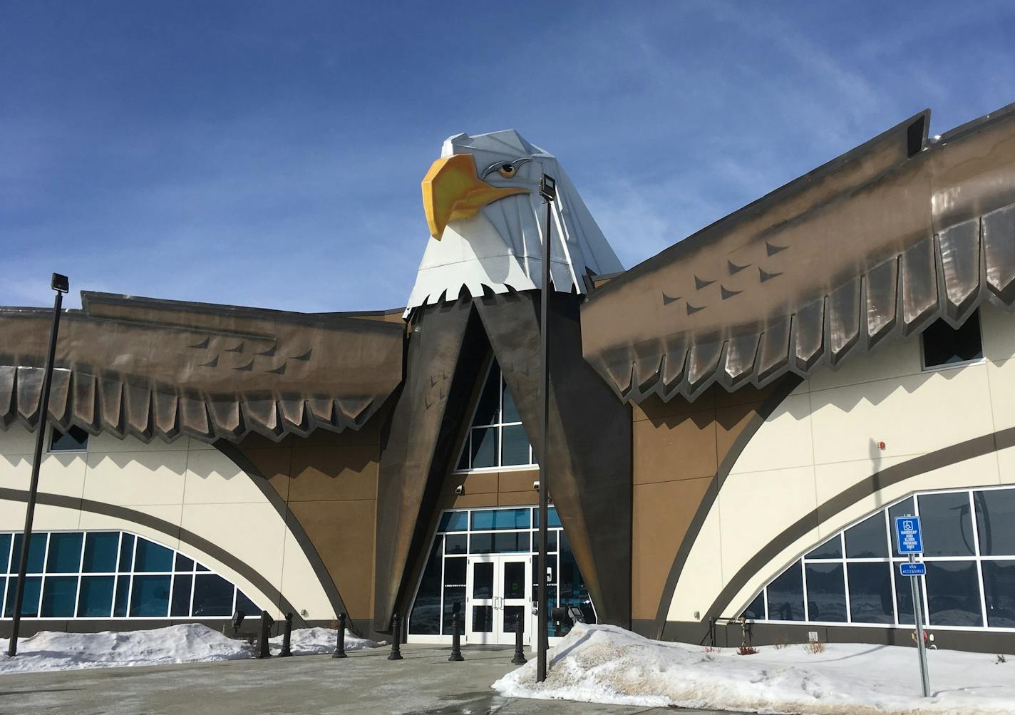 Red Lake Nation College is housed in this building on the shore of Red Lake. The college is a candidate for full accreditation in 2020.