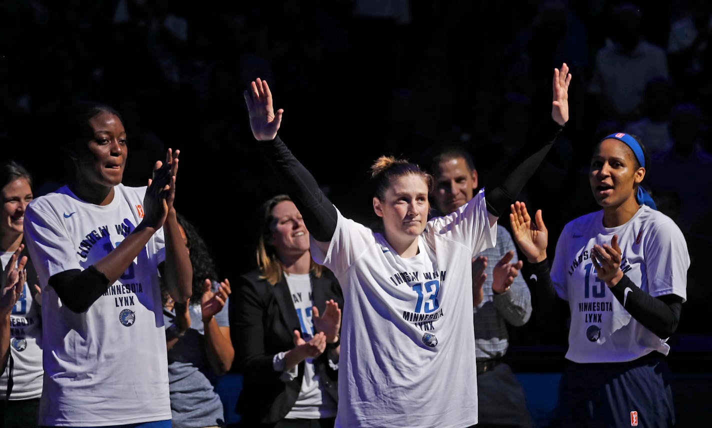 Lindsay Whalen enjoyed the final moments after playing her last regular season game for the Lynx last August.