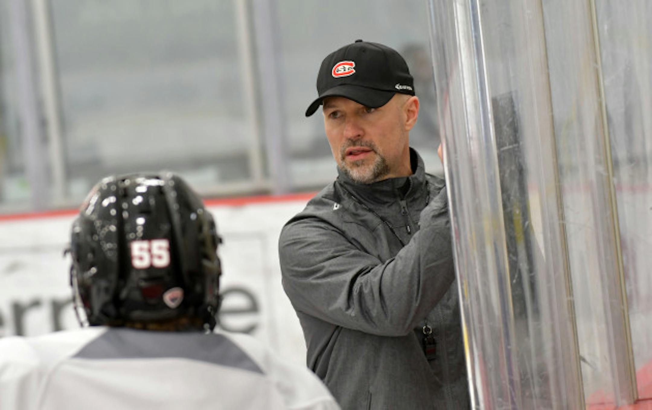 St. Cloud State coach Brett Larson.