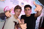Jack Johnson and Jack Gilinsky of Jack and Jack attend the official pre-party for Teen Choice 2014 presented by Candie's on Saturday, August 9, 2014 i