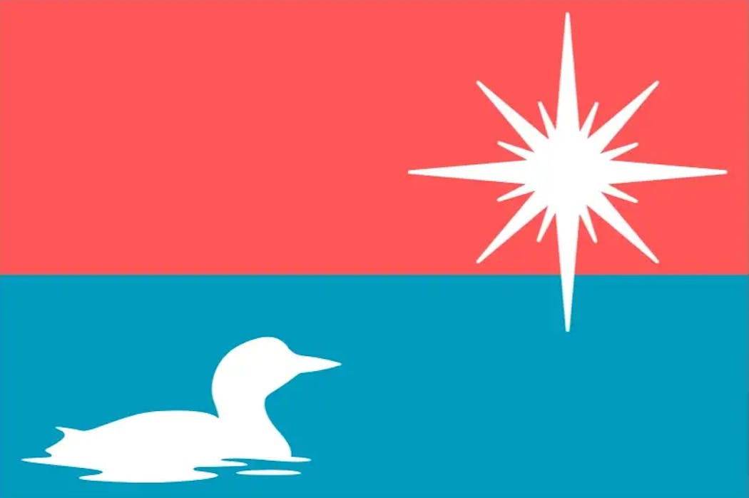 Submission F17 for a new Minnesota state flag.