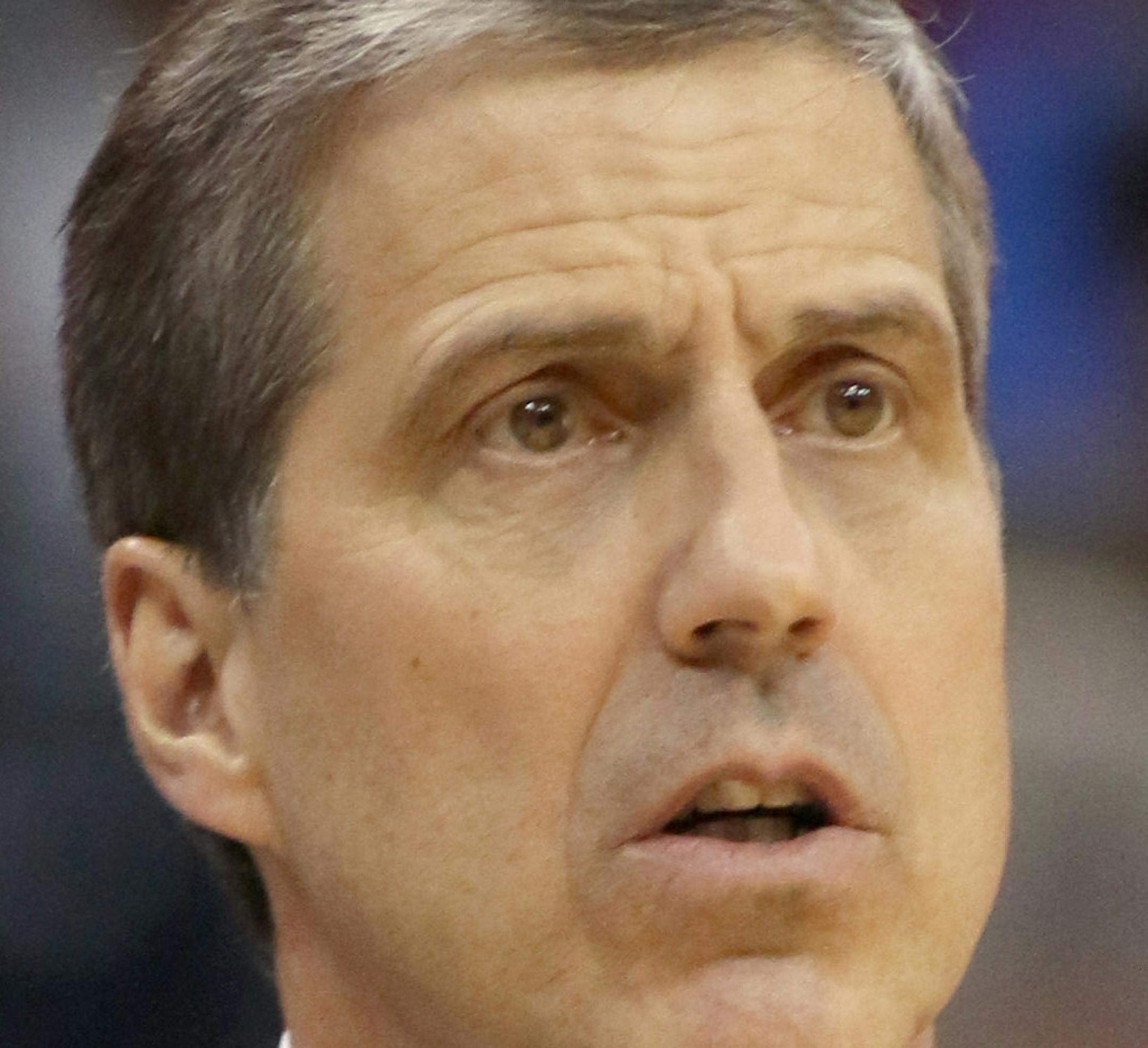 Washington Wizards head coach Randy Wittman during an NBA basketball game between the Orlando Magic and Washington Wizards in Orlando, Fla., on Friday, Apr. 11, 2014. The Wizards won 96-86. (AP Photo/Reinhold Matay)