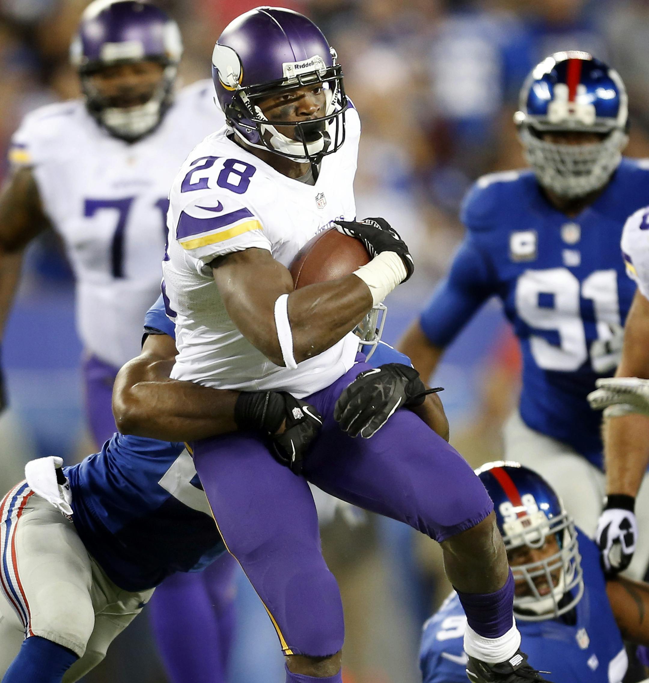 Vikings running back Adrian Peterson