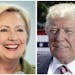 Democratic presidential candidate Hillary Clinton, left, and Republican presidential candidate Donal Trump in these 2016 file photos. Young people acr