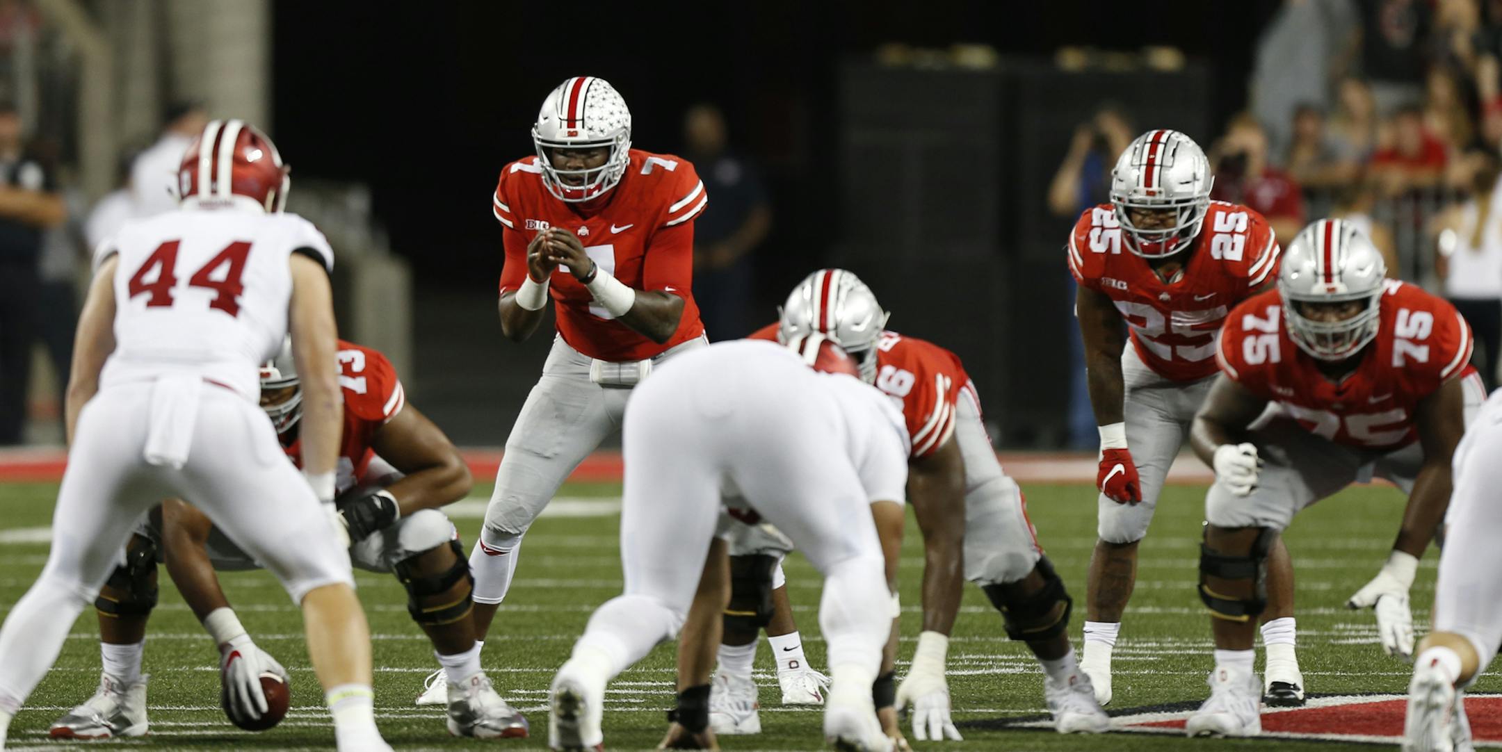 Ohio State quarterback Dwayne Haskins plays against Indiana during an NCAA college football game Saturday, Oct. 6, 2018, in Columbus, Ohio. (AP Photo/Jay LaPrete)