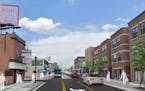 A rendering of the recommended plan to rebuild Rice Street through St. Paul’s North End.