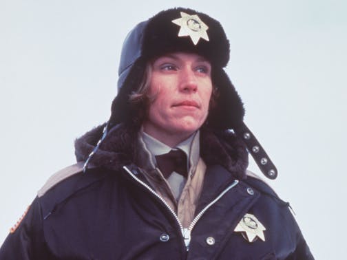 Frances McDormand plays the role of Marge Gunderson, the local police chief in the move 1995/96 "Fargo" made by the Coen brothers (native sons of St. Louis Park, Minnesota). McDormand is also Joel Coen's wife. Photo by Michael Tackett for Gramercy Pictures.