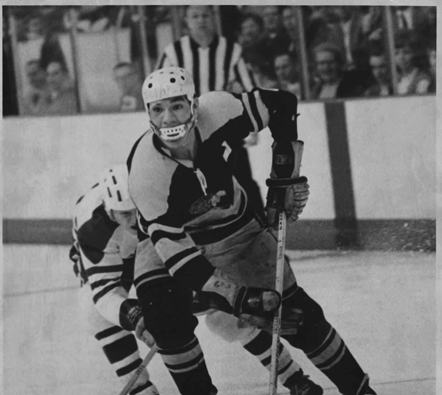 Warroad High School's Henry Boucha on the move in a 1969 state tournament game